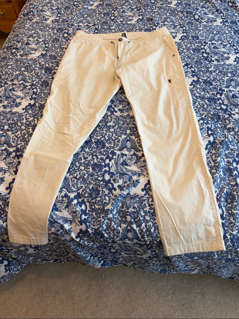 Chorizo women’s Casual Drawstring Pants - Beige